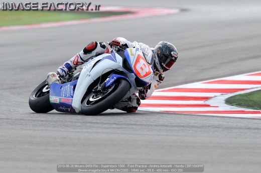 2010-06-26 Misano 0459 Rio - Superstock 1000 - Free Practice - Andrea Antonelli - Honda CBR1000RR